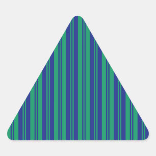 parallel lines abstract pattern green blue stripes triangle sticker