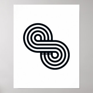 Parallel Lines Art Print - Black and White Line