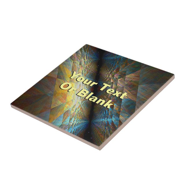 Parallel Planes Ceramic Tile (Side)