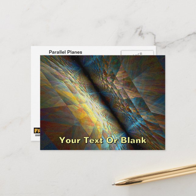Parallel Planes Postcard (Front/Back In Situ)