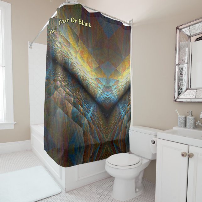 Parallel Planes Shower Curtain (In Situ)