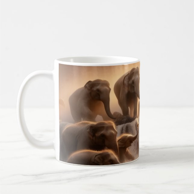 Parallel Realms Elephant coffee cup (Left)