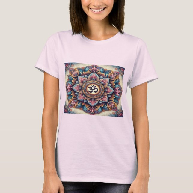 PARALLEL REALMS WOMAN T SHIRT OHM MANDALLA (Front)