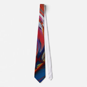 Parallelogram Cool Abstract Fine Art Fractal Tie