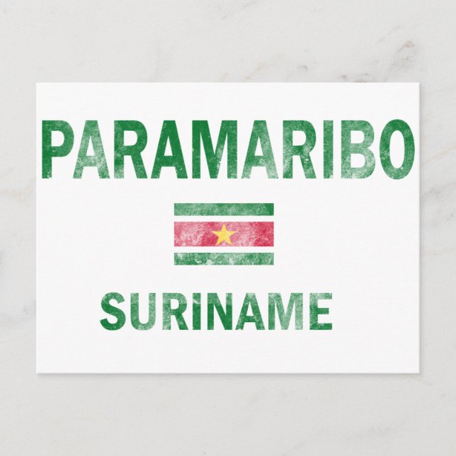 Paramaribo Suriname Designs Postcard (Front)