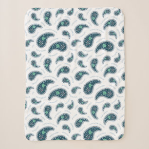 Paramecia Paisley Biology Science Protozoan Sherpa Blanket