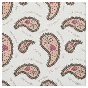 Paramecia Paisley Cute Microbe Biology Science Fabric