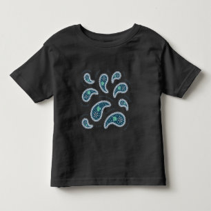 Paramecia Paisley Protozoan Biology Science Dark Toddler T-Shirt
