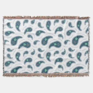 Paramecia Paisley Protozoan Biology Science Throw Blanket
