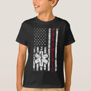 Paramedic American Flag Independence Day Emt Ems U T-Shirt
