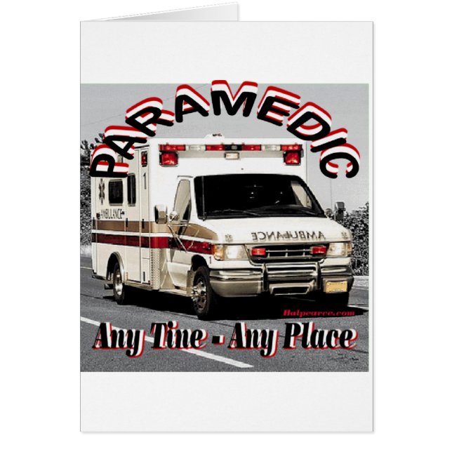 Paramedic Any Place Any Time. (Front)