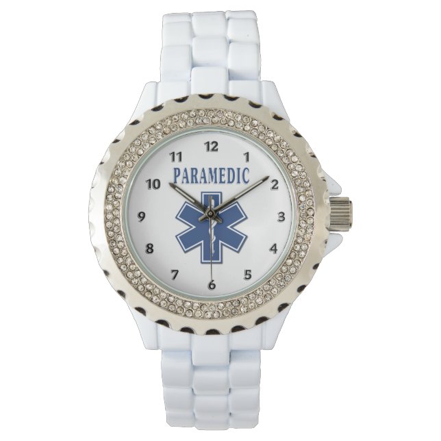 Paramedic Blue Star of Life Watch (Front)