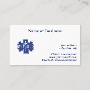 Paramedic Business Card