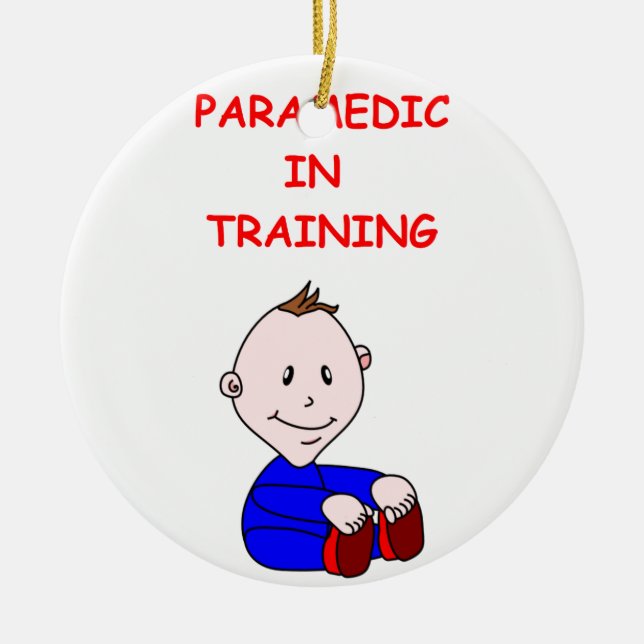 paramedic ceramic tree decoration (Front)
