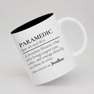 Paramedic Definition Mug Personalized Medical Gift