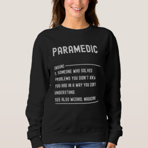 Paramedic Definition Shirts Funny Job Title