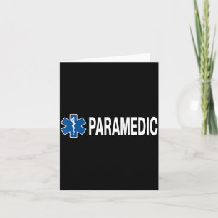 Paramedic Design for Men Women Emergency Paramedic Card