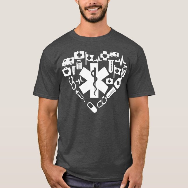 Paramedic Emergency Medical Technician EMT EMS T-Shirt (Front)