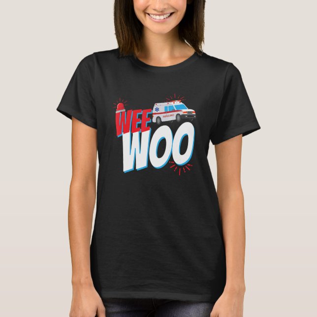 Paramedic EMT EMS Future Medic First Responder Res T-Shirt (Front)