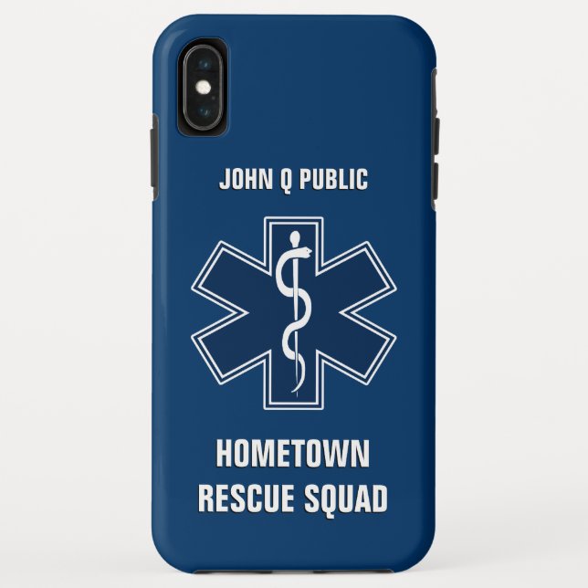 Paramedic EMT EMS Name Template Case-Mate iPhone Case (Back)