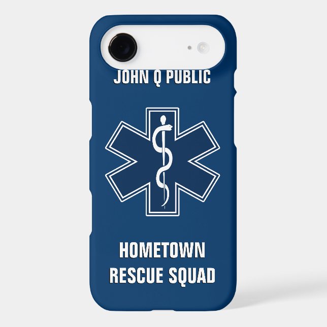 Paramedic EMT EMS Name Template Case-Mate iPhone Case (Back)