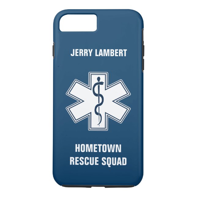 Paramedic EMT EMS Name Template Case-Mate iPhone Case (Back)