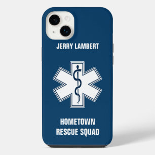 Paramedic EMT EMS Name Template iPhone 14 Plus Case