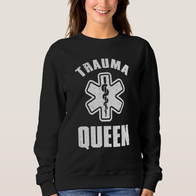 Paramedic For Women Girls EMT Trauma Paramedic 2 Sweatshirt (Front)