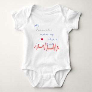 Paramedic heart beat baby bodysuit