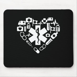 Paramedic Heart Paramedic Caduceus Doctor EMS EMT  Mouse Pad