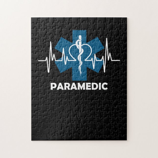 Paramedic Heartbeat Jigsaw Puzzle (Vertical)