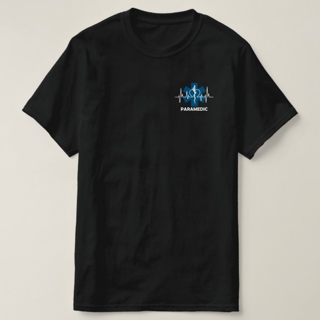 Paramedic Heartbeat T-Shirt (Design Front)