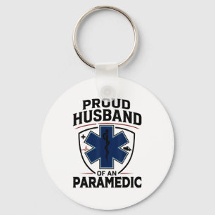 Paramedic Husband Proud Husband Of An Paramedic  Key Ring