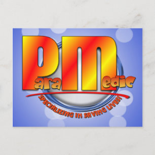 PARAMEDIC LOGO POSTCARD