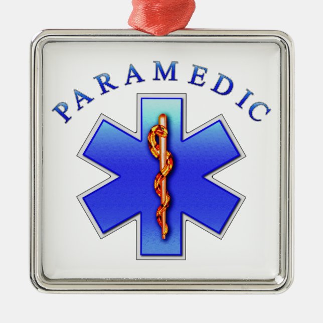 paramedic metal tree decoration (Front)