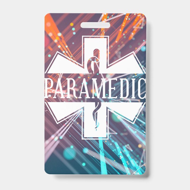 Paramedic Name Badge ID Badge (Front)