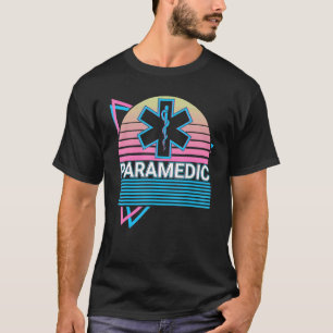 Paramedic Nurse Medic Ems Emt Lifesaver Retro T-Shirt
