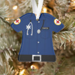 Paramedic Profession Ornament<br><div class="desc">Celebrate graduations or Christmas with this ornament for Paramedics,  EMTs and more. Personalize with Name and your custom message and greeting.</div>