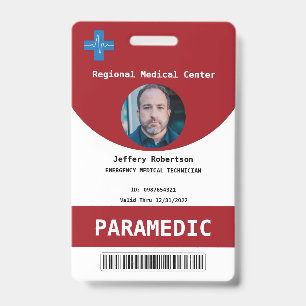 Paramedic Security ID  Badge