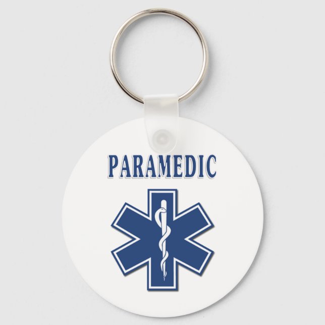 Paramedic Star of Life Key Ring (Front)