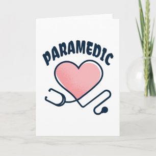 Paramedic Stethoscope with heart Card