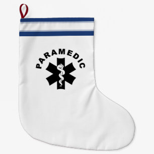 Paramedic Theme Large Christmas Stocking