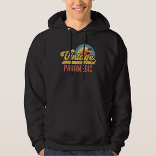 Paramedic Vintage Sunset Profession Retro Job Titl Hoodie