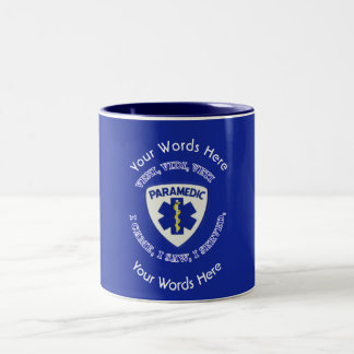 Paramedic VVV Shield Custom Two-Tone Coffee Mug