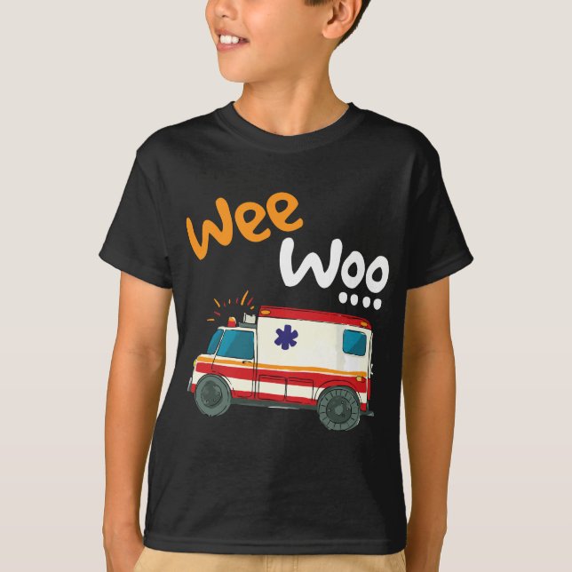 Paramedic - Wee Woo EMT Ambulance First Responders T-Shirt (Front)