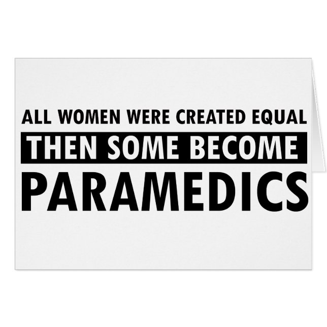 Paramedic Women's Design (Front Horizontal)