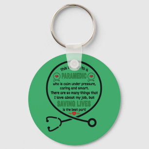   Paramedic's Gift. This Belongs To A Paramedic Key Ring