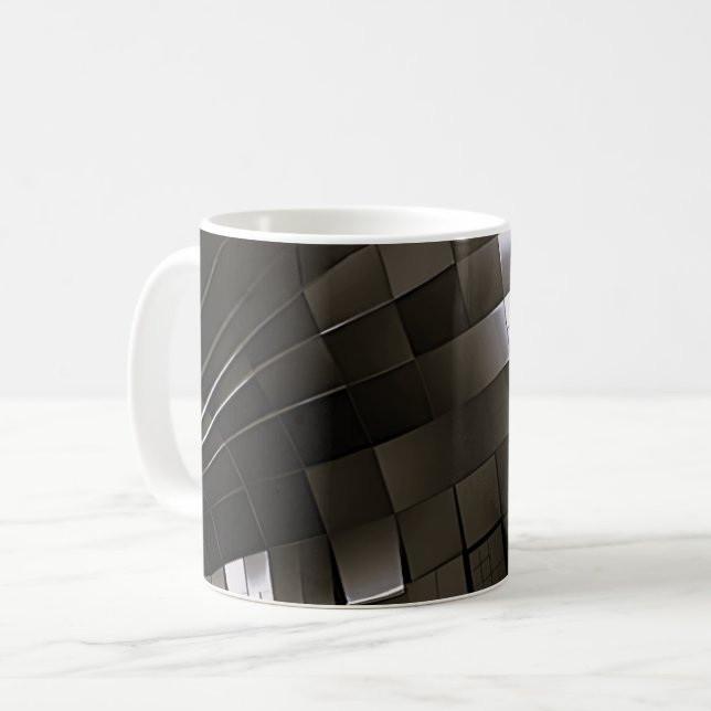 Parametric Grid Flow Coffee Mug (Front Left)