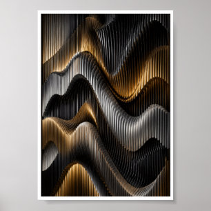 Parametric Wave Wall Art