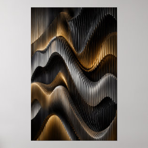 Parametric Wave Wall Art